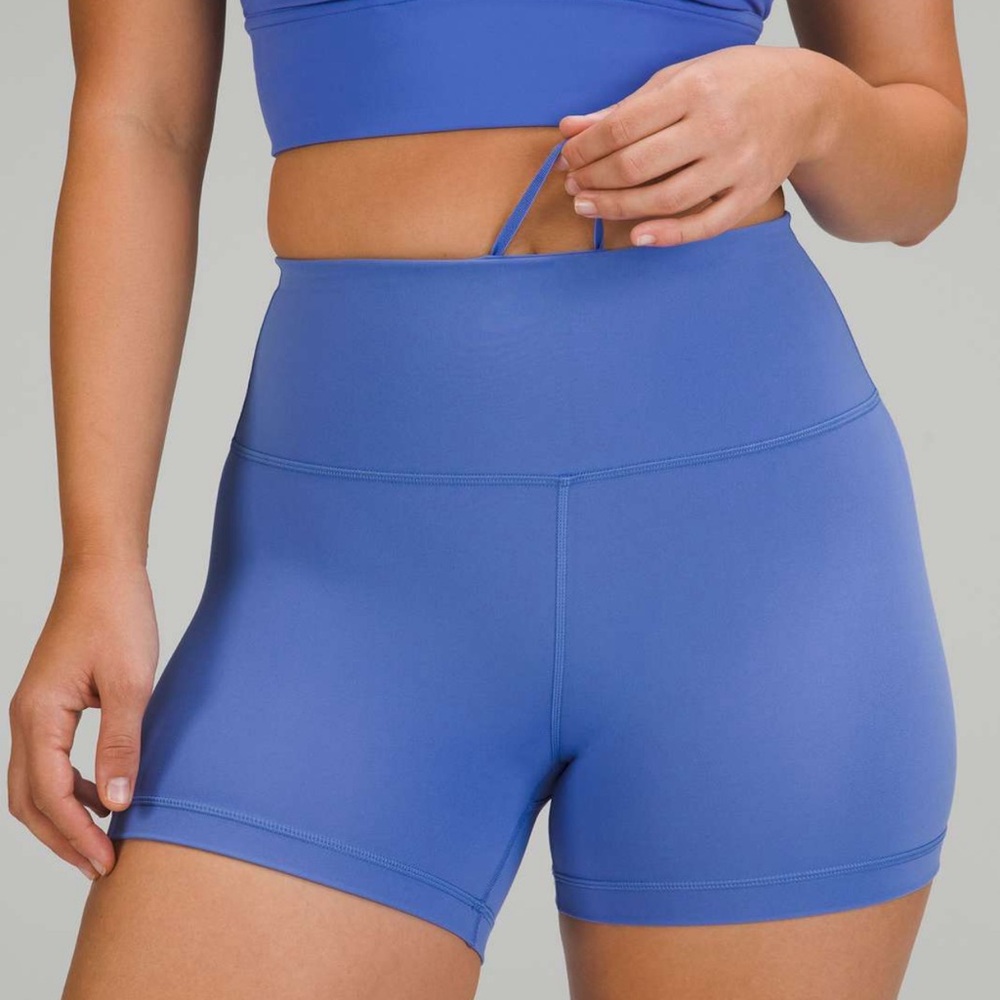 Lululemon highrise wunder train shorts